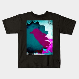 Flower And Bird Kids T-Shirt